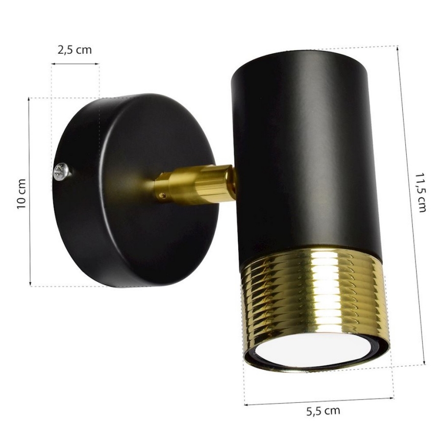 LED Sieninis kryptinis šviestuvas DANI 1xGU10/8W/230V