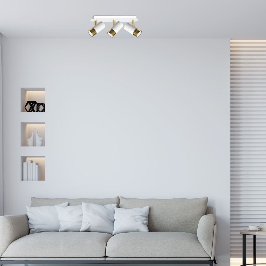 LED Sieninis kryptinis šviestuvas DANI 3xGU10/8W/230V