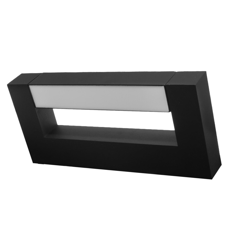 LED Lankstus Lauko sieninis šviestuvas 2xLED/4W/230V IP54 30 cm juoda
