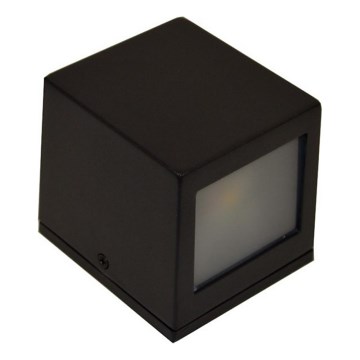 LED sieninis lauko šviestuvas 2xLED/5W/230V 4000K IP54 juoda