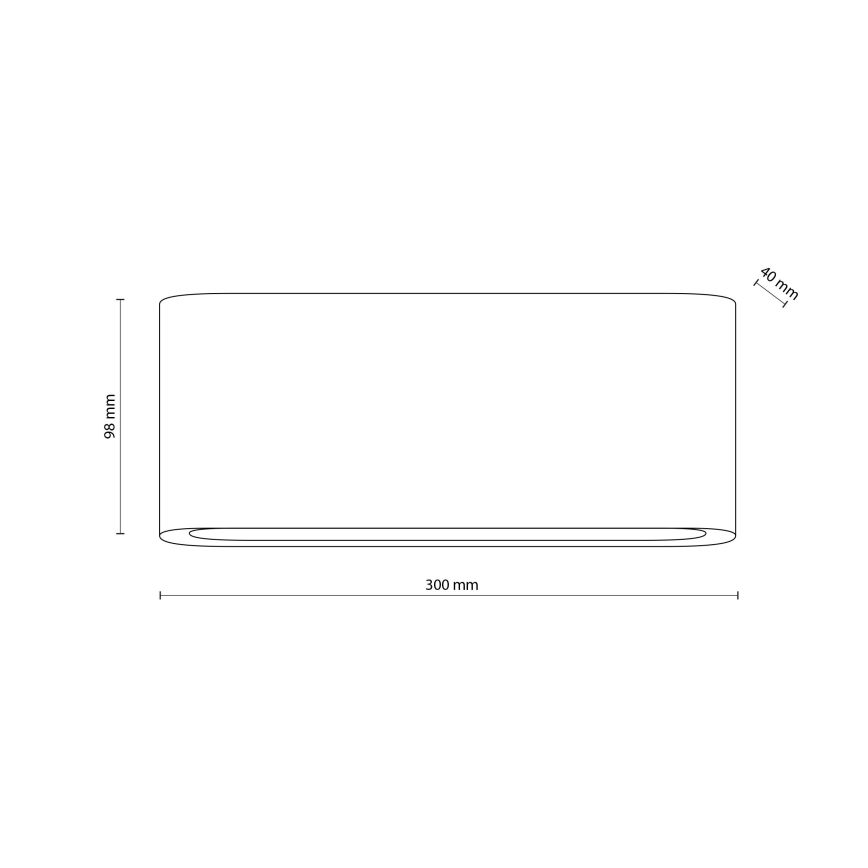 LED sieninis lauko šviestuvas ARWENA 2xLED/12W/230V IP54 juoda
