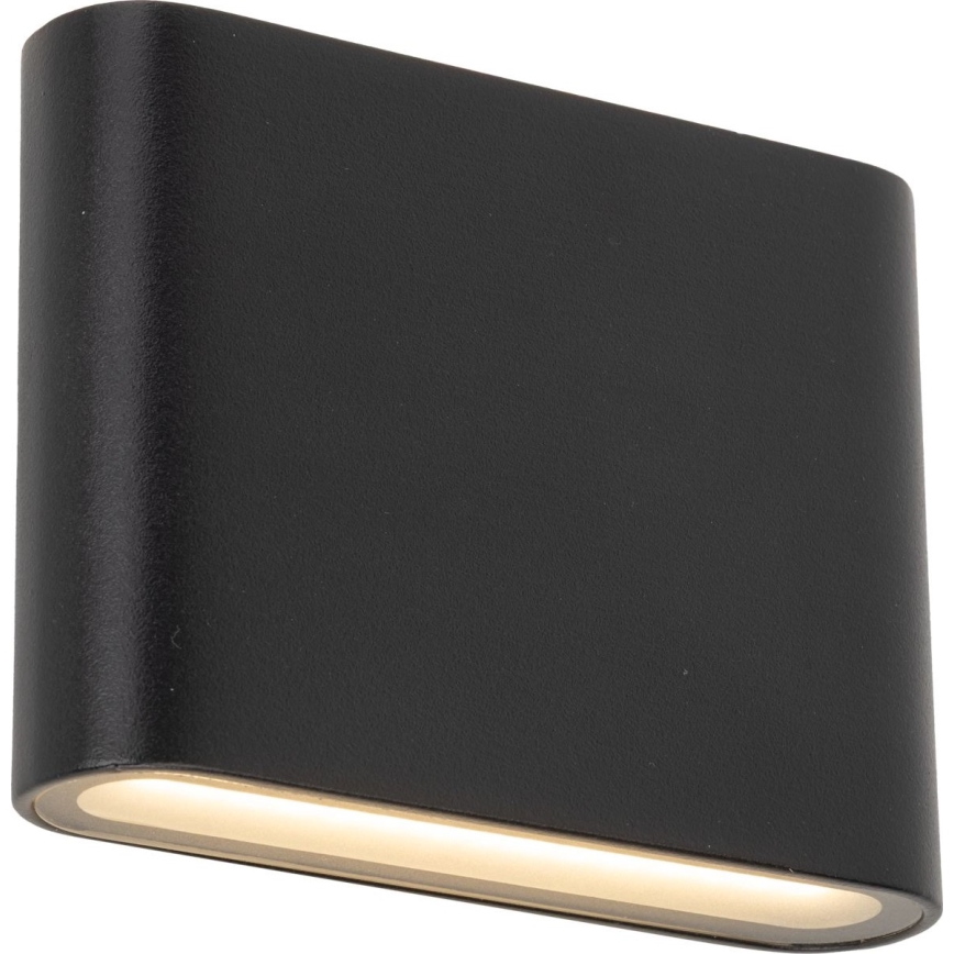 LED sieninis lauko šviestuvas ARWENA 2xLED/3W/230V IP54 juoda