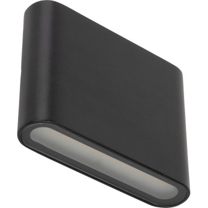 LED sieninis lauko šviestuvas ARWENA 2xLED/3W/230V IP54 juoda