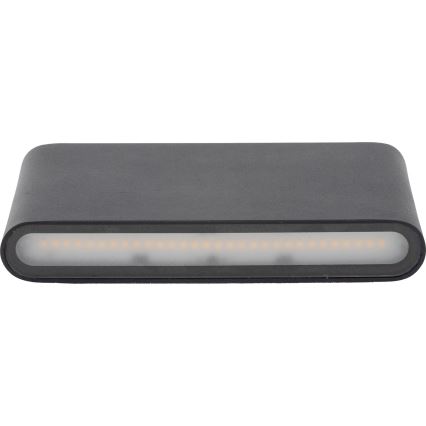 LED sieninis lauko šviestuvas ARWENA 2xLED/6W/230V IP54 juoda