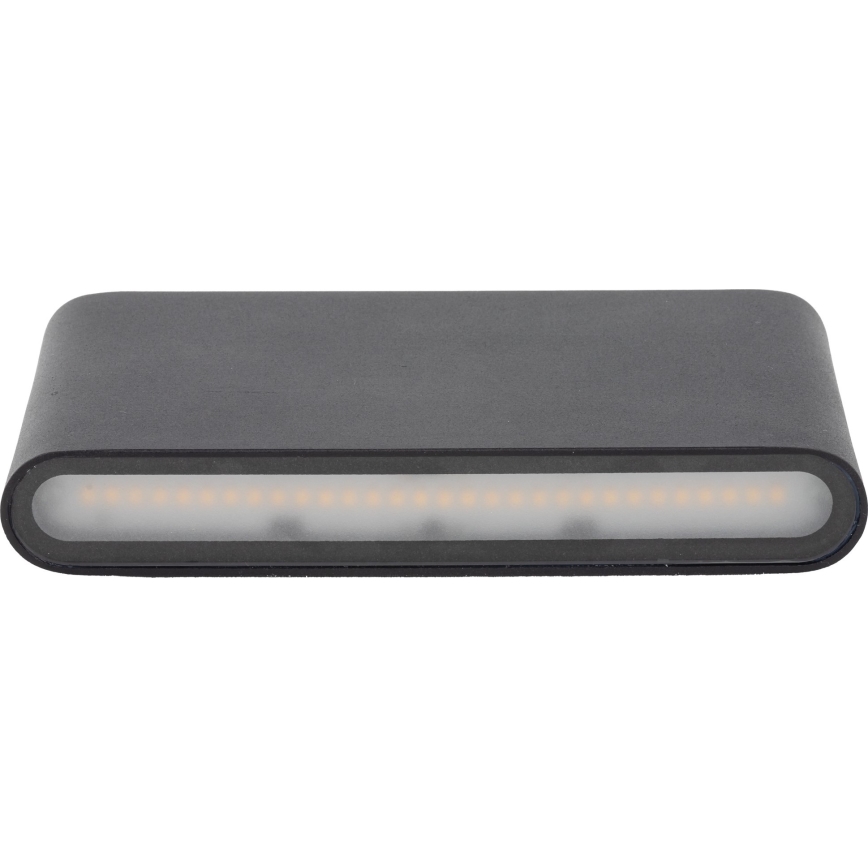 LED sieninis lauko šviestuvas ARWENA 2xLED/6W/230V IP54 juoda