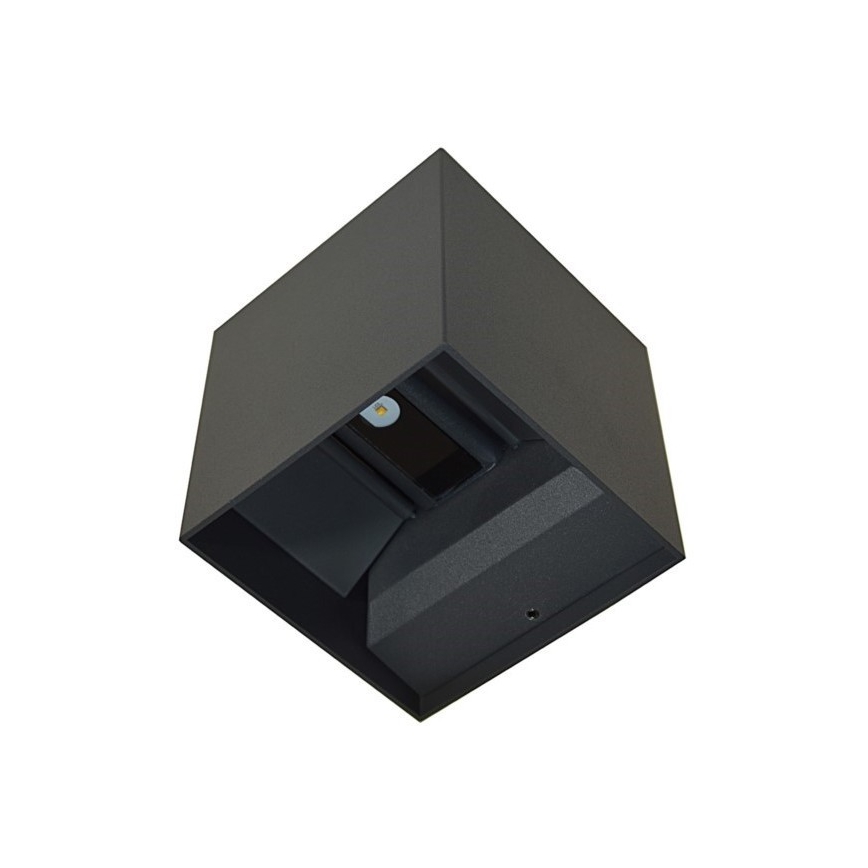 LED sieninis lauko šviestuvas KREON 2xLED/3W/230V IP54 3000K juoda
