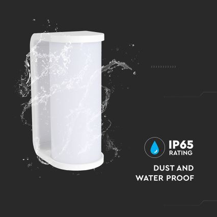 LED sieninis lauko šviestuvas LED/12W/230V 3000/4200/6500K IP65 balta