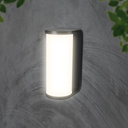 LED sieninis lauko šviestuvas LED/12W/230V 3000/4200/6500K IP65 juoda