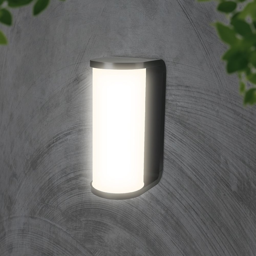 LED sieninis lauko šviestuvas LED/12W/230V 3000/4200/6500K IP65 juoda