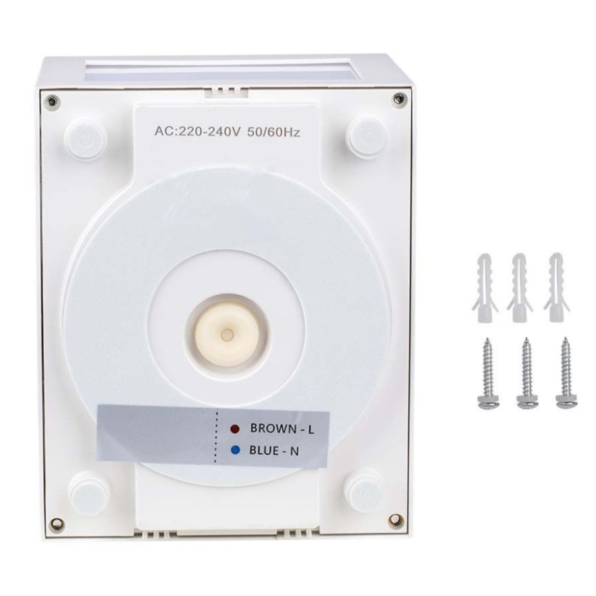 LED sieninis lauko šviestuvas LED/12W/230V 3000K IP65 balta