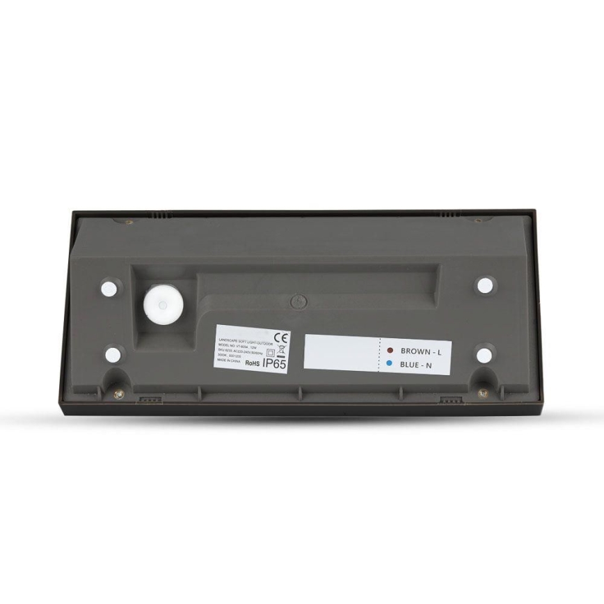 LED Sieninis lauko šviestuvas LED/12W/230V 3000K IP65 juodas