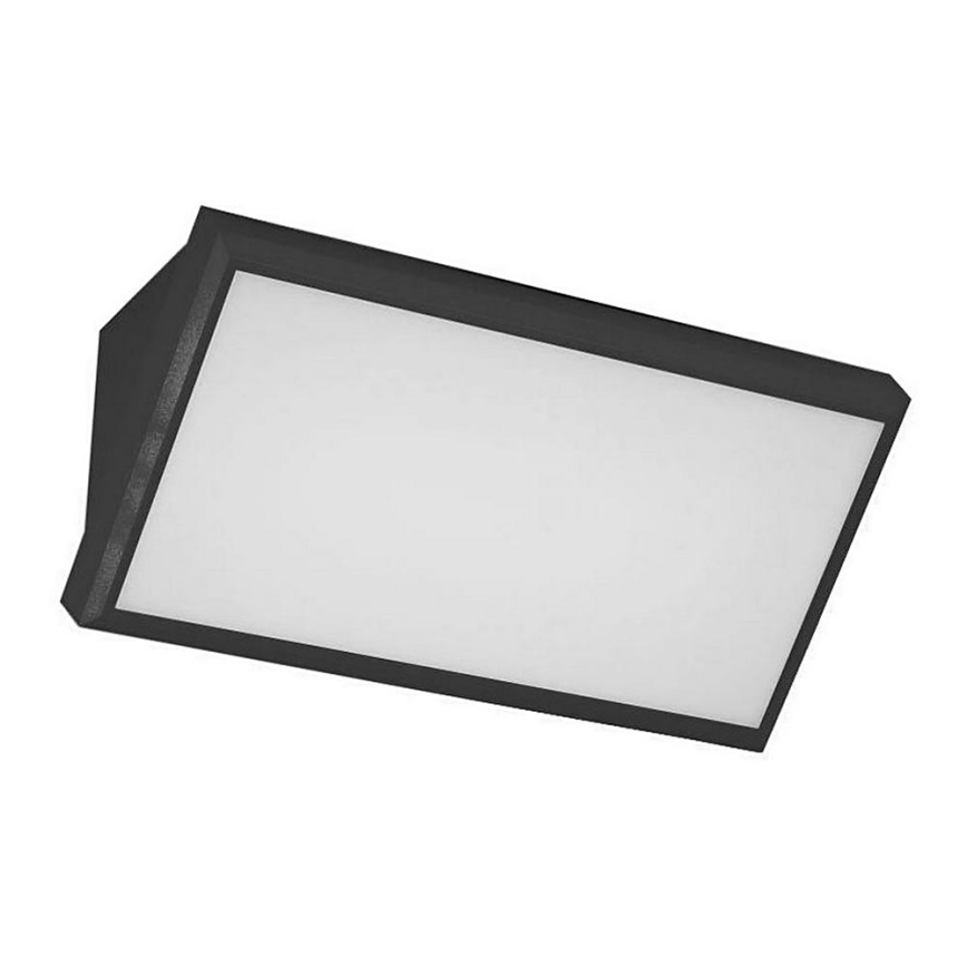 LED Sieninis lauko šviestuvas LED/12W/230V 4000K IP65 juodas