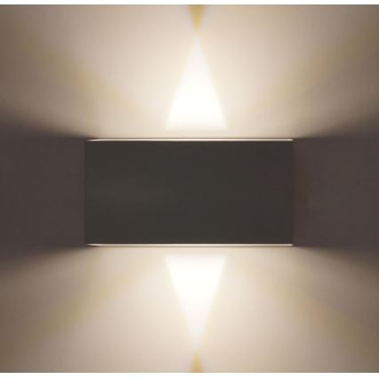 LED Sieninis lauko šviestuvas LED/12W/230V IP54 baltas