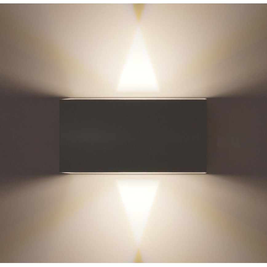 LED Sieninis lauko šviestuvas LED/12W/230V IP54 baltas