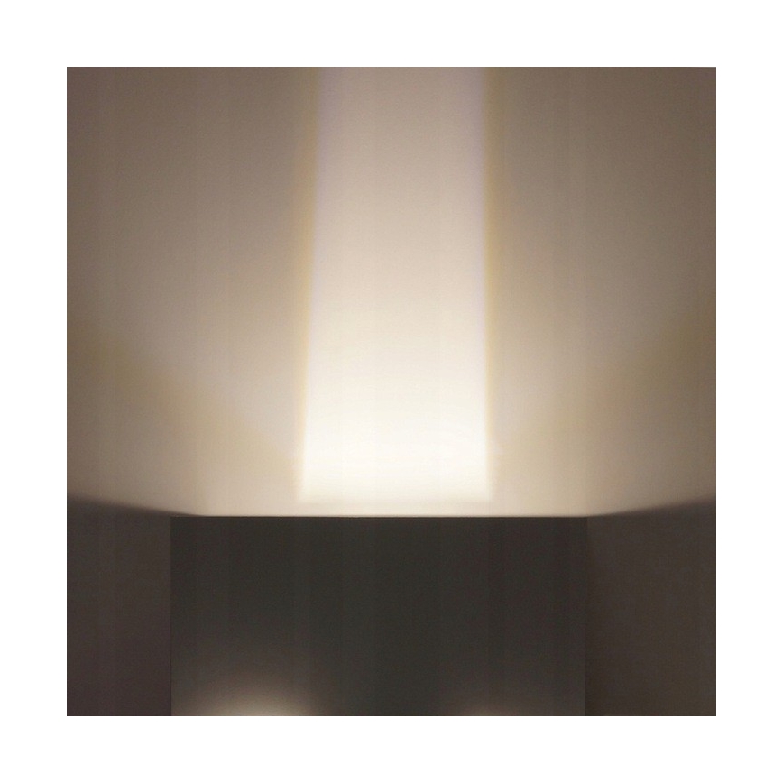 LED Sieninis lauko šviestuvas LED/12W/230V IP54 baltas