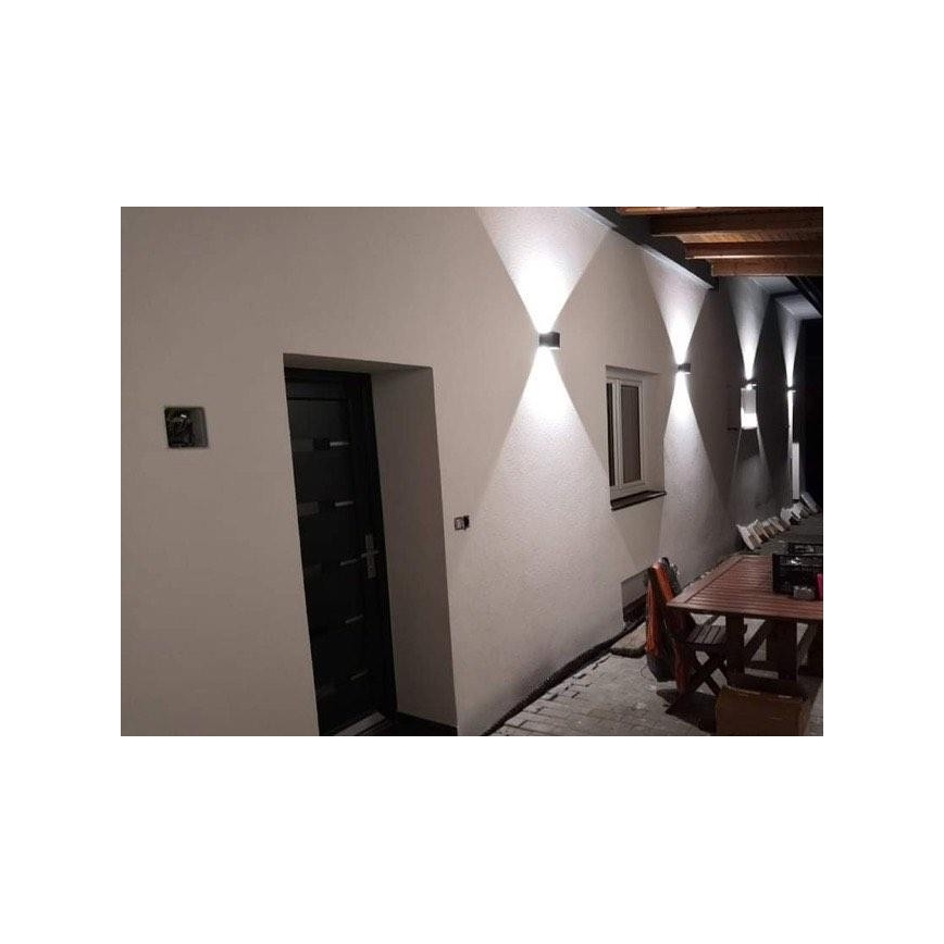 LED Sieninis lauko šviestuvas LED/12W/230V IP54 baltas