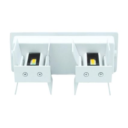 LED Sieninis lauko šviestuvas LED/12W/230V IP54 baltas