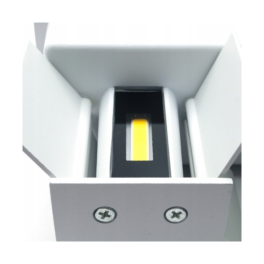 LED Sieninis lauko šviestuvas LED/12W/230V IP54 baltas