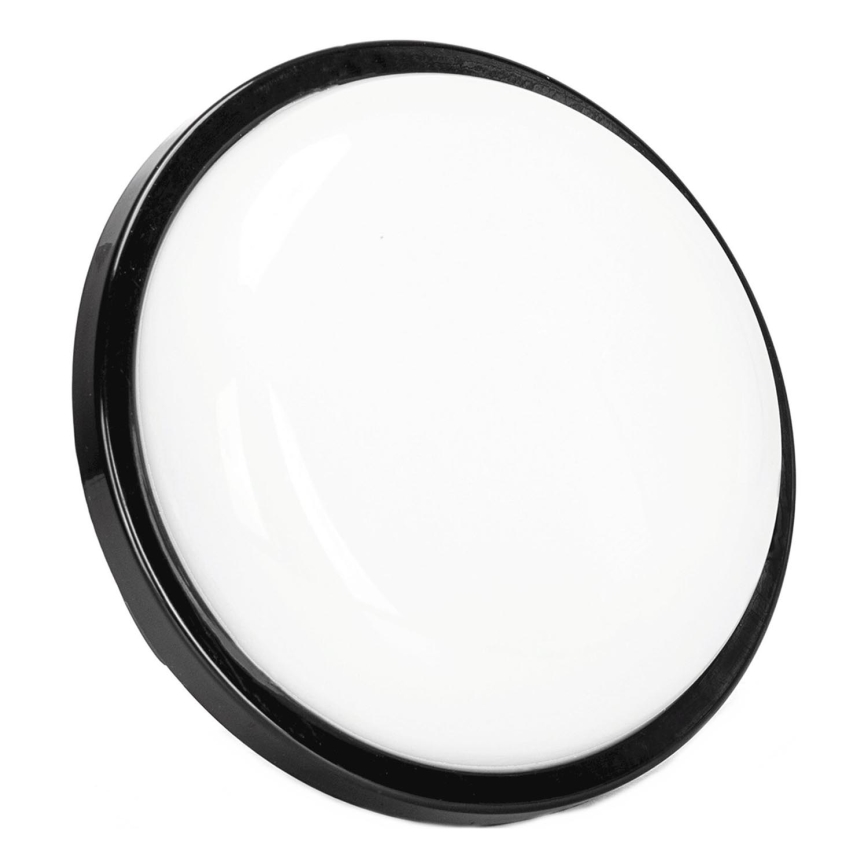 LED sieninis lauko šviestuvas LED/15W/230V 6500K diametras 15,5 cm juoda IP65