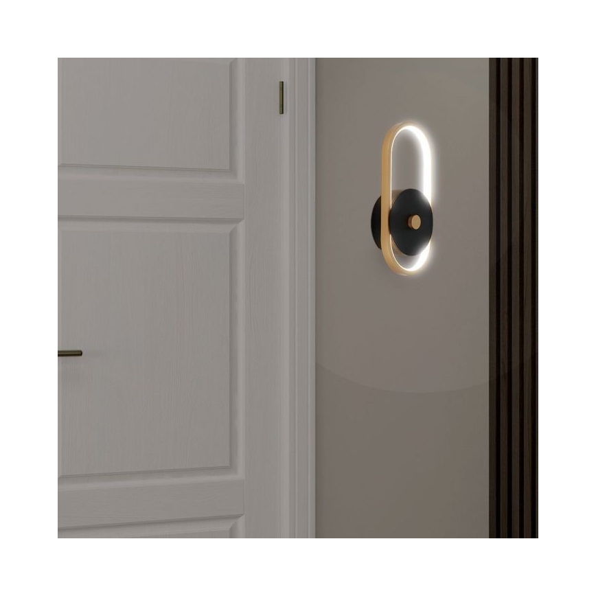 LED sieninis lauko šviestuvas LED/15W/230V IP54 4000K žalvaris