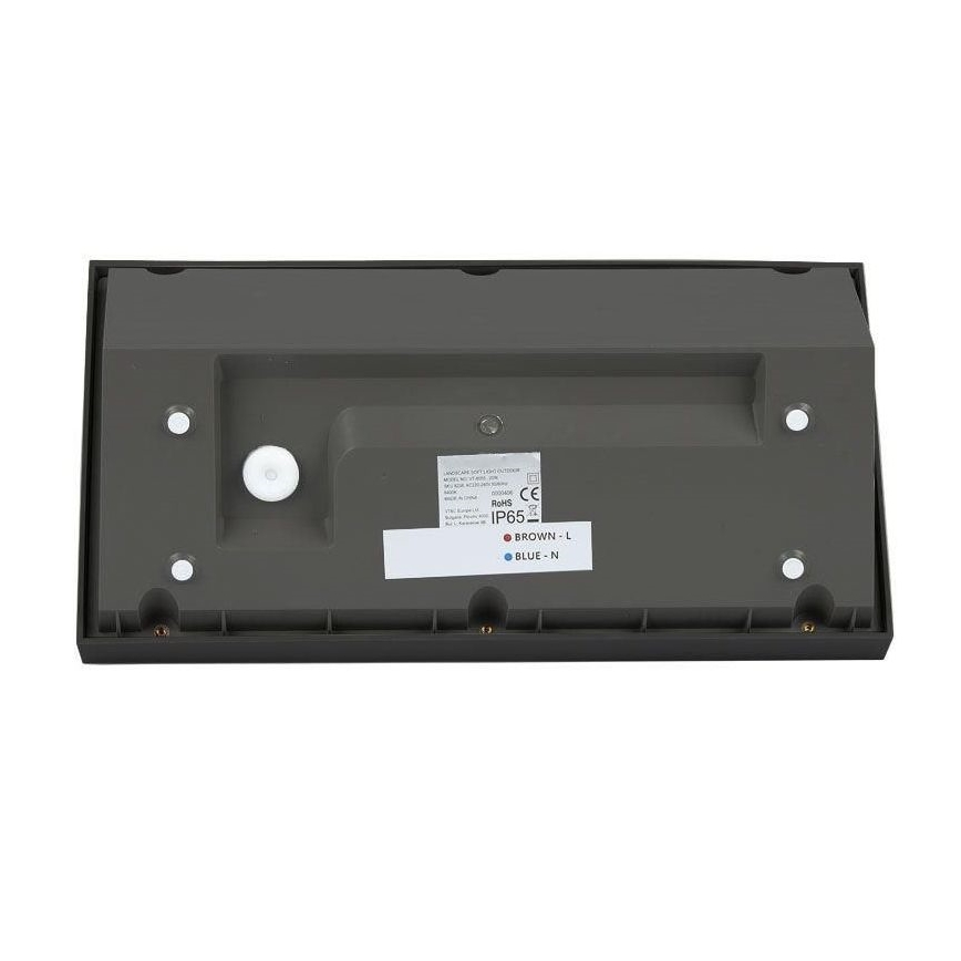 LED Sieninis lauko šviestuvas LED/20W/230V 6400K IP65 juodas