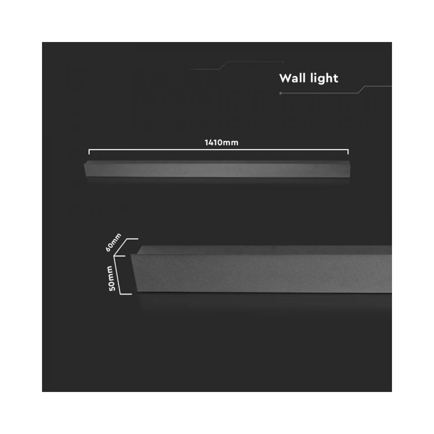 LED sieninis lauko šviestuvas LED/23W/230V 4000K IP65 antracitas