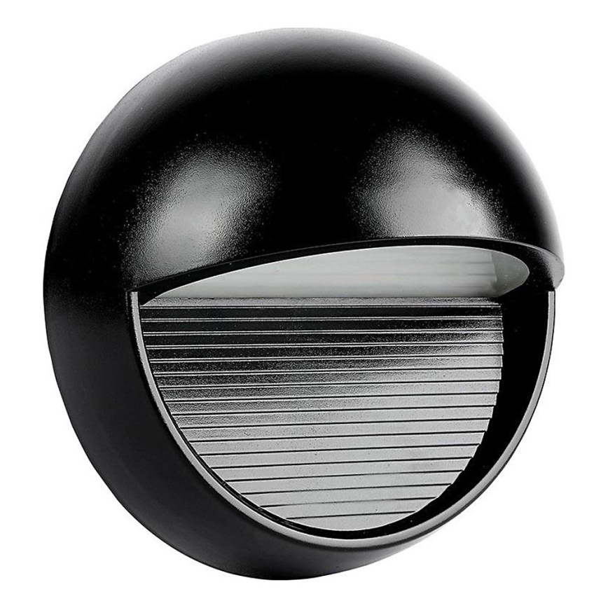 LED sieninis lauko šviestuvas LED/3W/230V 4000K IP65 juoda