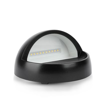 LED sieninis lauko šviestuvas LED/3W/230V 4000K IP65 juoda