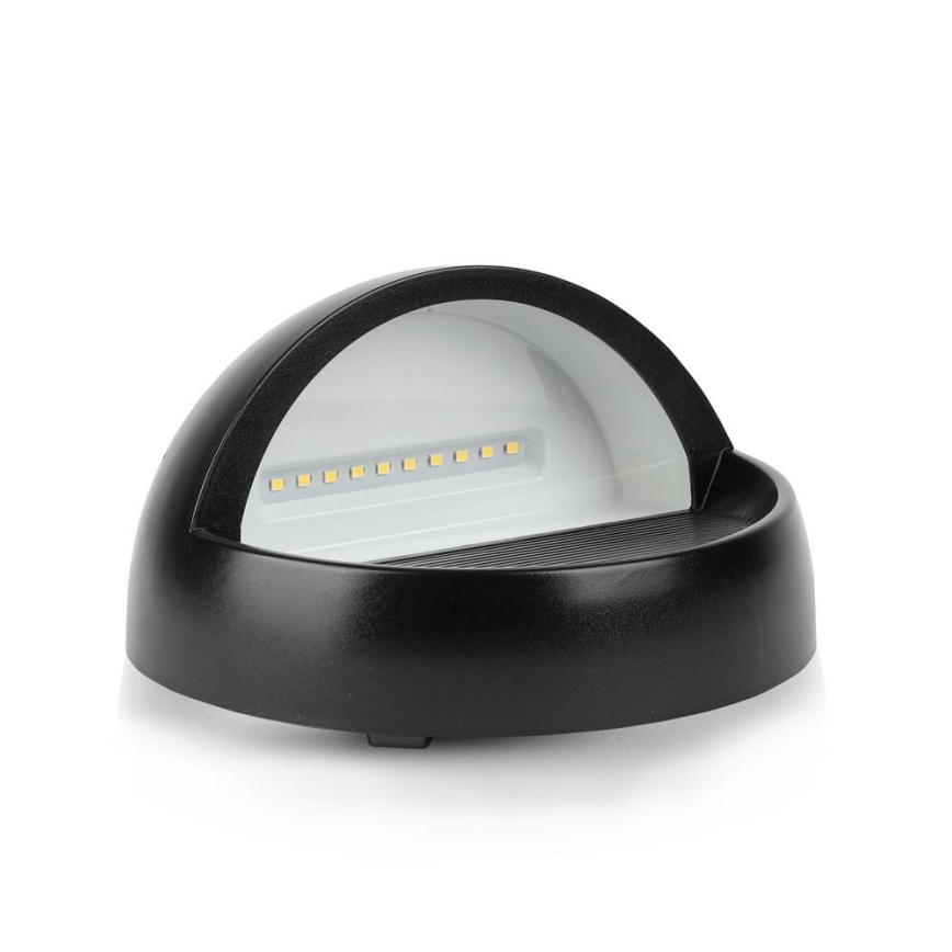 LED sieninis lauko šviestuvas LED/3W/230V 4000K IP65 juoda