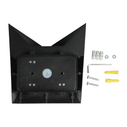 LED sieninis lauko šviestuvas LED/5W/230V 3000K IP65 juoda