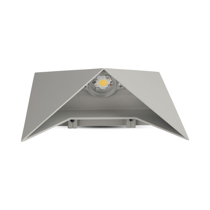 LED sieninis lauko šviestuvas LED/5W/230V 3000K IP65 pilka