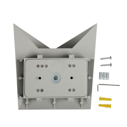 LED sieninis lauko šviestuvas LED/5W/230V 3000K IP65 pilka