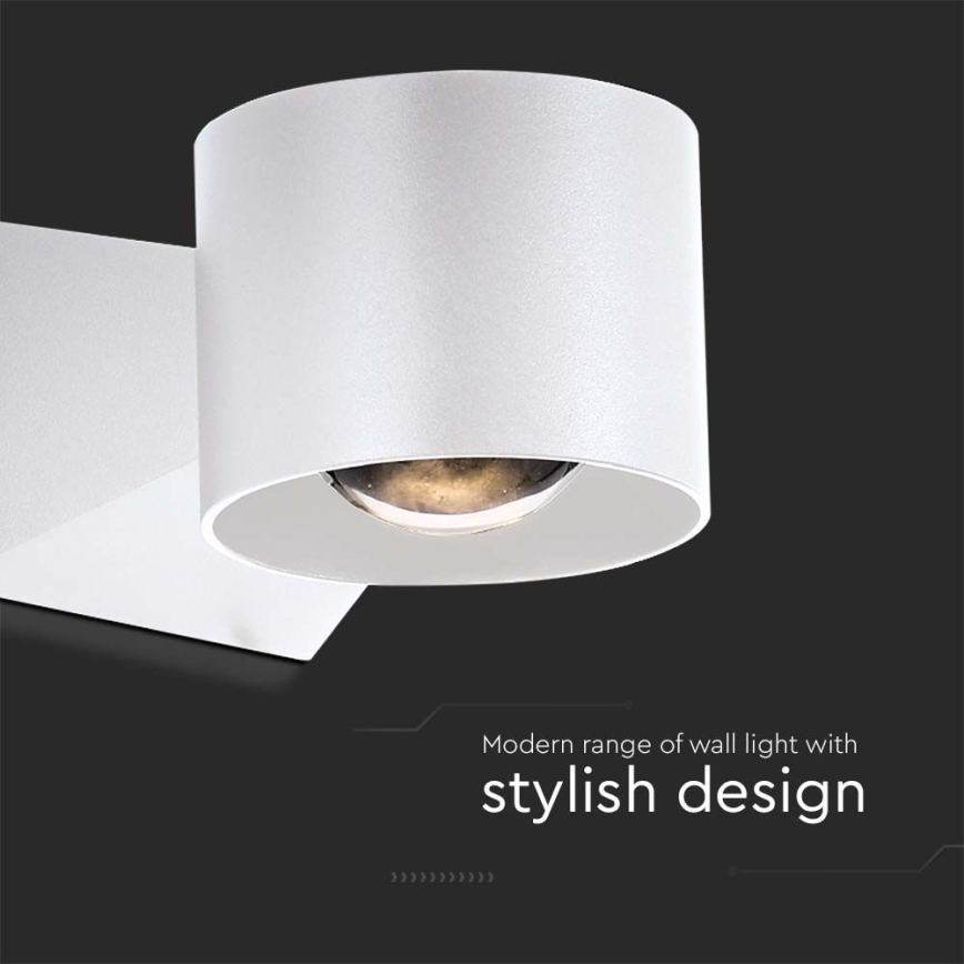 LED sieninis lauko šviestuvas LED/5W/230V 4000K IP65 balta