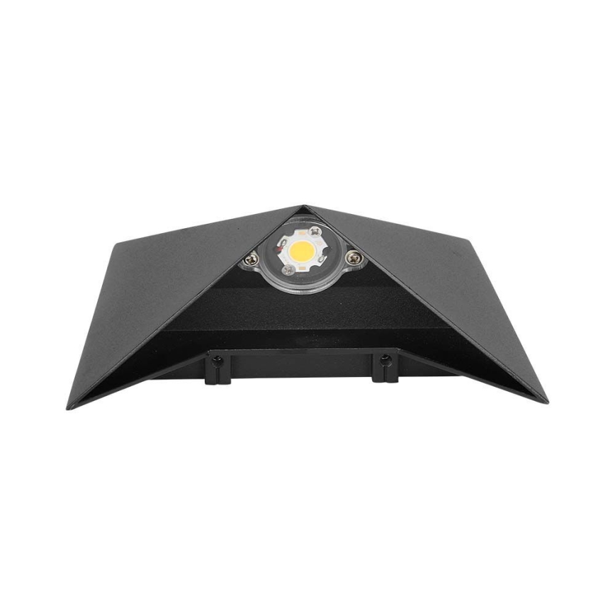 LED sieninis lauko šviestuvas LED/5W/230V 4000K IP65 juoda