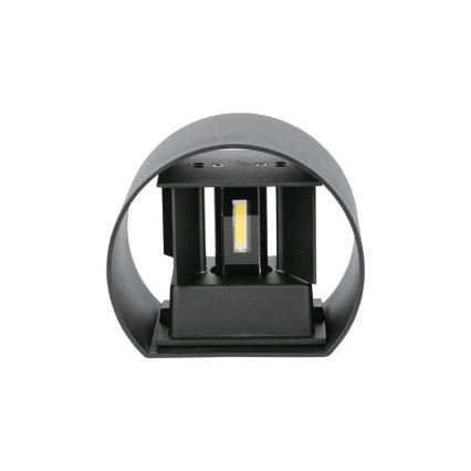 LED Sieninis lauko šviestuvas LED/6W/230V 3000K IP65 juodas