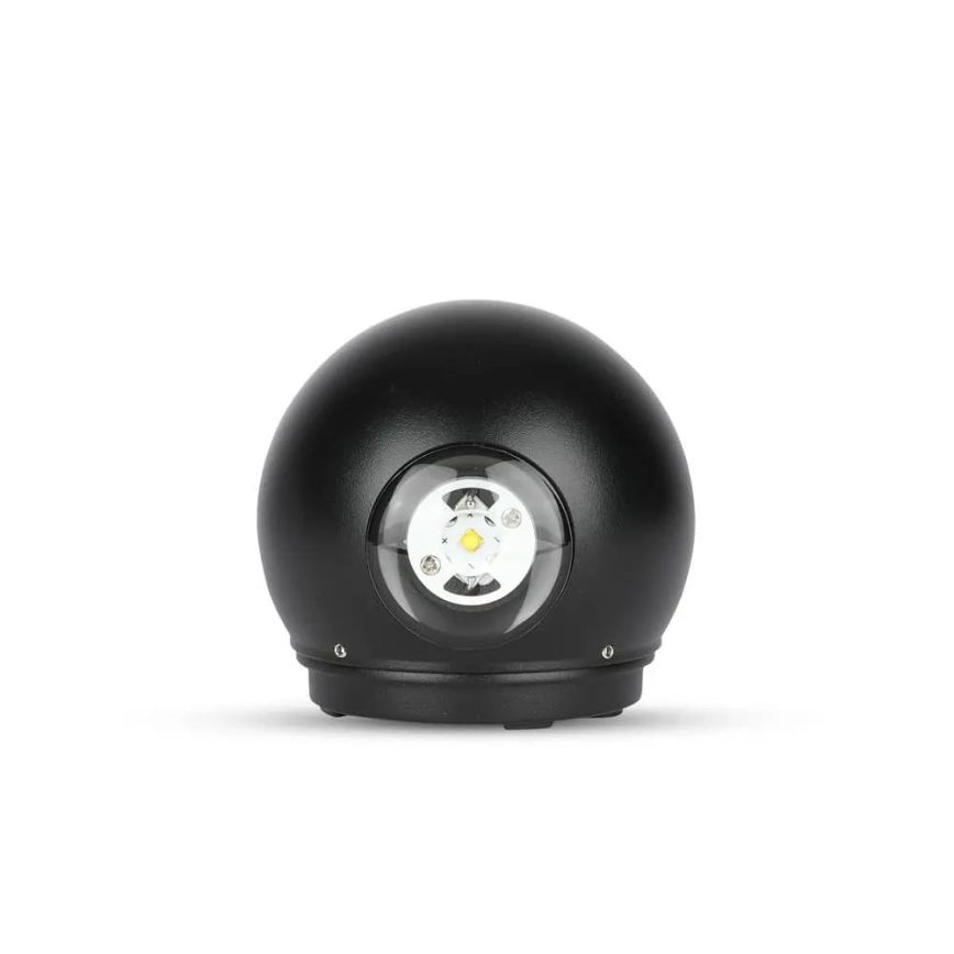 LED Sieninis lauko šviestuvas LED/6W/230V 3000K IP65 juodas