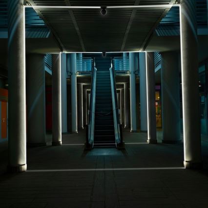 LED Lankstus lauko sieninis šviestuvas  LED/7W/230V 3000K IP65 juoda