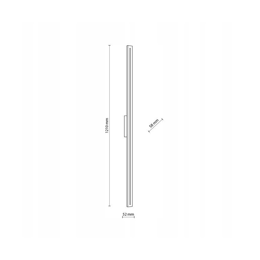 LED sieninis lauko šviestuvas LINEA LED/30W/230V IP65 121 cm antracitas