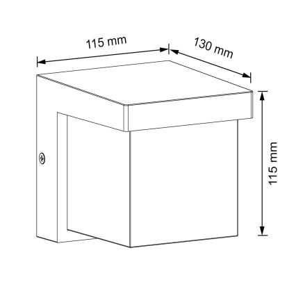 LED sieninis lauko šviestuvas MORGAN LED/10W/230V IP54