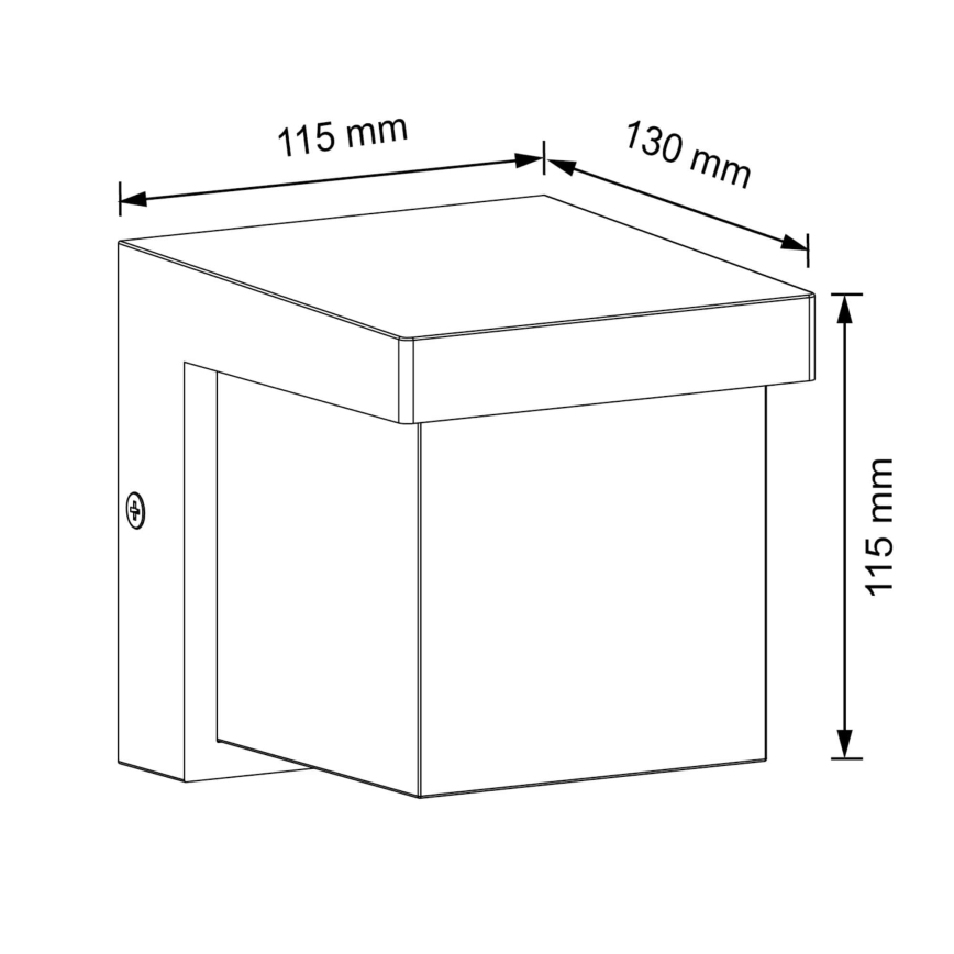 LED sieninis lauko šviestuvas MORGAN LED/10W/230V IP54