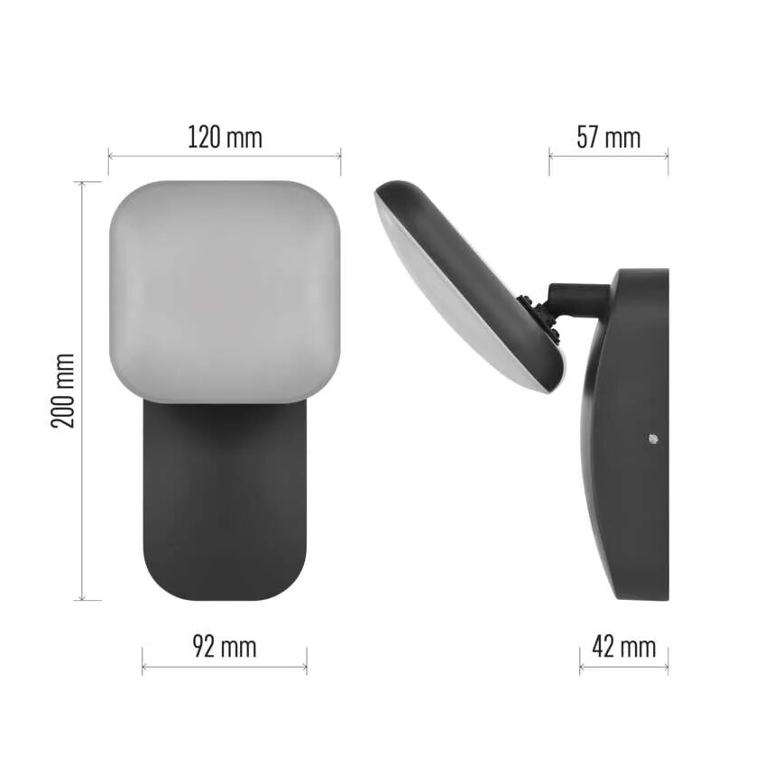 LED sieninis lauko šviestuvas NIKA LED/12,5W/230V IP44