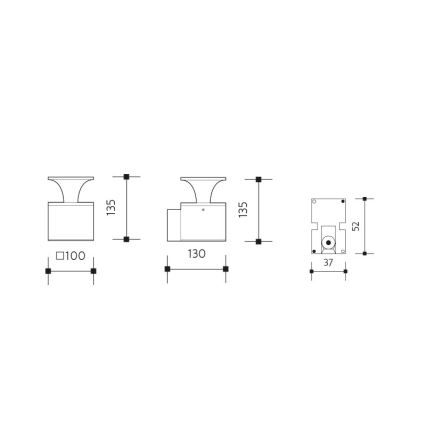 LED sieninis lauko šviestuvas ORNELA LED/6W/230V 3000K IP54 antracitas