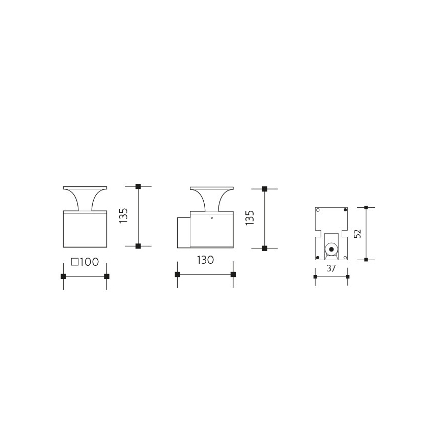 LED sieninis lauko šviestuvas ORNELA LED/6W/230V 3000K IP54 antracitas