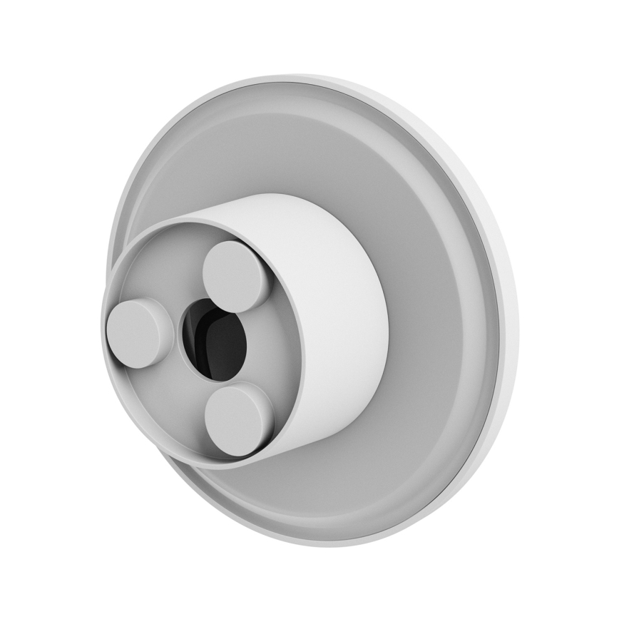 LED sieninis lauko šviestuvas PIATTA LED/18W/230V 3000/4000/6000K diametras 25 cm IP44 balta