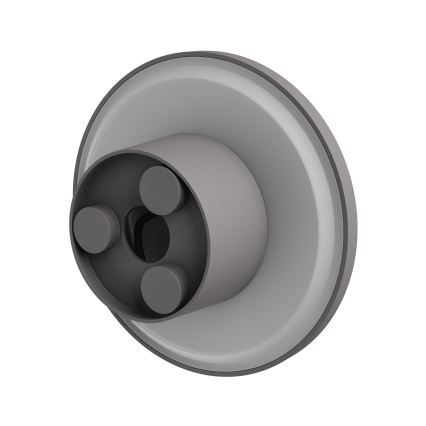 LED sieninis lauko šviestuvas PIATTA LED/18W/230V 3000/4000/6000K diametras 25 cm IP44 pilka