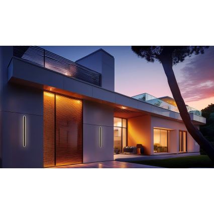 LED sieninis lauko šviestuvas STICK LED/36W/230V IP65 3000K 120 cm