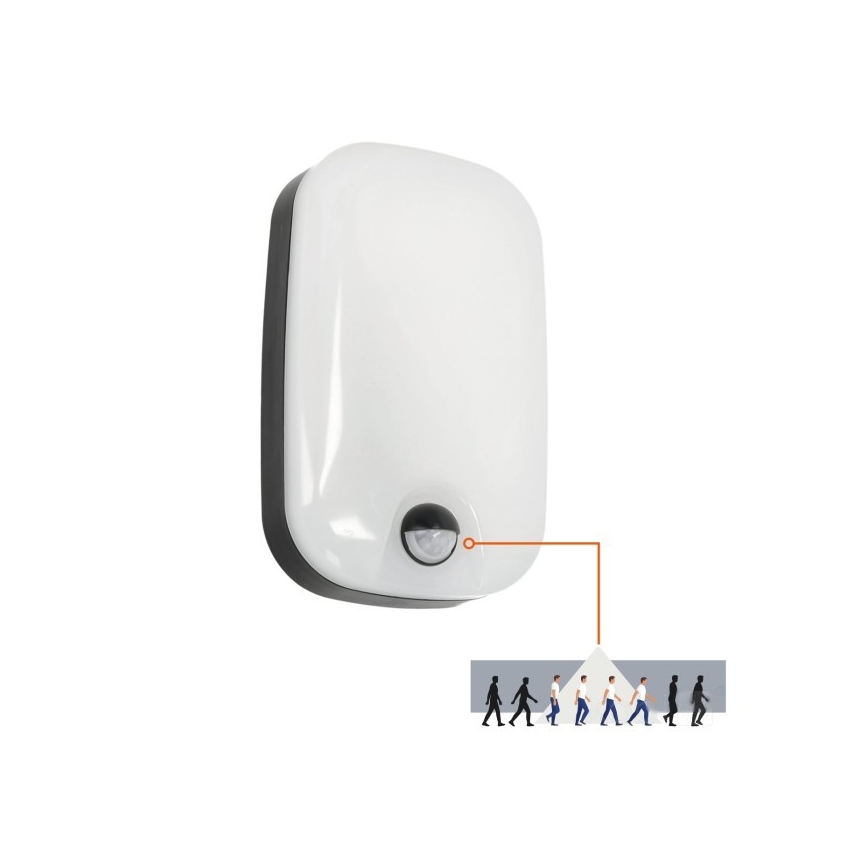 LED Lauko sieninis šviestuvas su judesio ir prieblandos jutikliu BAVANO LED/15W/230V 3000/4000/5700K IP54
