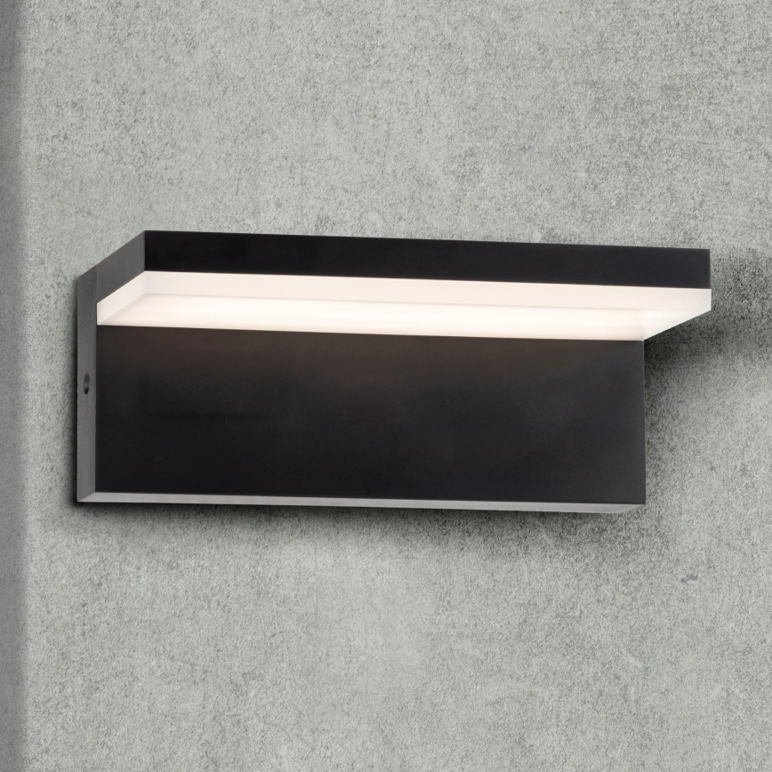 LED sieninis lauko šviestuvas TESA LED/10W/230V IP54 juoda