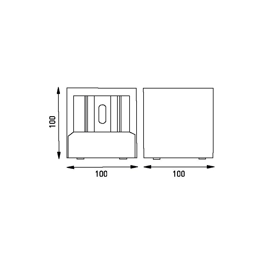 LED sieninis lauko šviestuvas TILL LED/6W/230V IP44