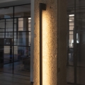 LED sieninis lauko šviestuvas YALTE LED/8W/230V 3000K IP54 juoda
